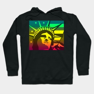 holographic statue of liberty Hoodie